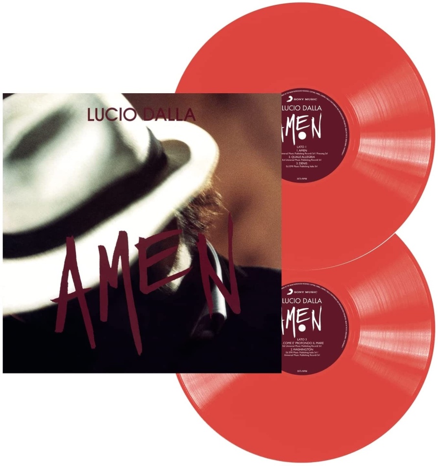 Lucio Dalla - Amen 2022 Reissue, Numerato, Édition Limitée, Red Vinyl, 2 LP
