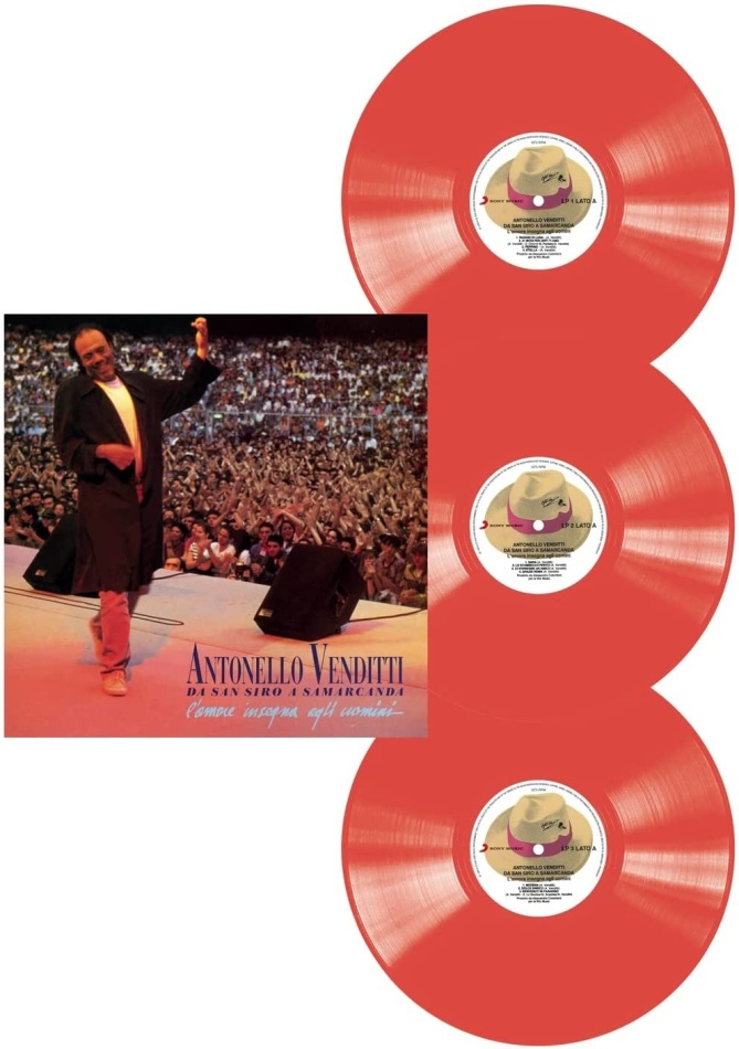 Antonello Venditti - Da San Siro A Samarcanda 2022 Reissue, Heinz Music, Red Vinyl, 3 LP