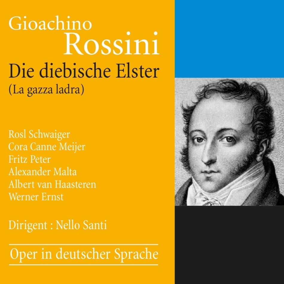 Radio-Orchester Beromünster, Gioachino Rossini (1792-1868) & Nello Santi - Die Diebische Elster (La gazza ladra) 2 CDs