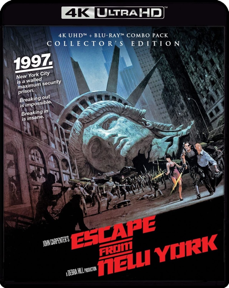 Escape From New York (1981) Collector's Edition, 4K Ultra HD + Blu-ray