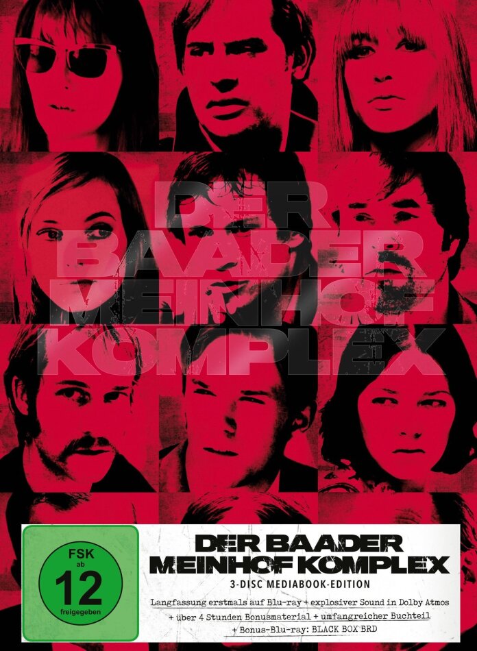 Der Baader Meinhof Komplex (2008) Cover A, Langfassung, Mediabook, 3 Blu-rays