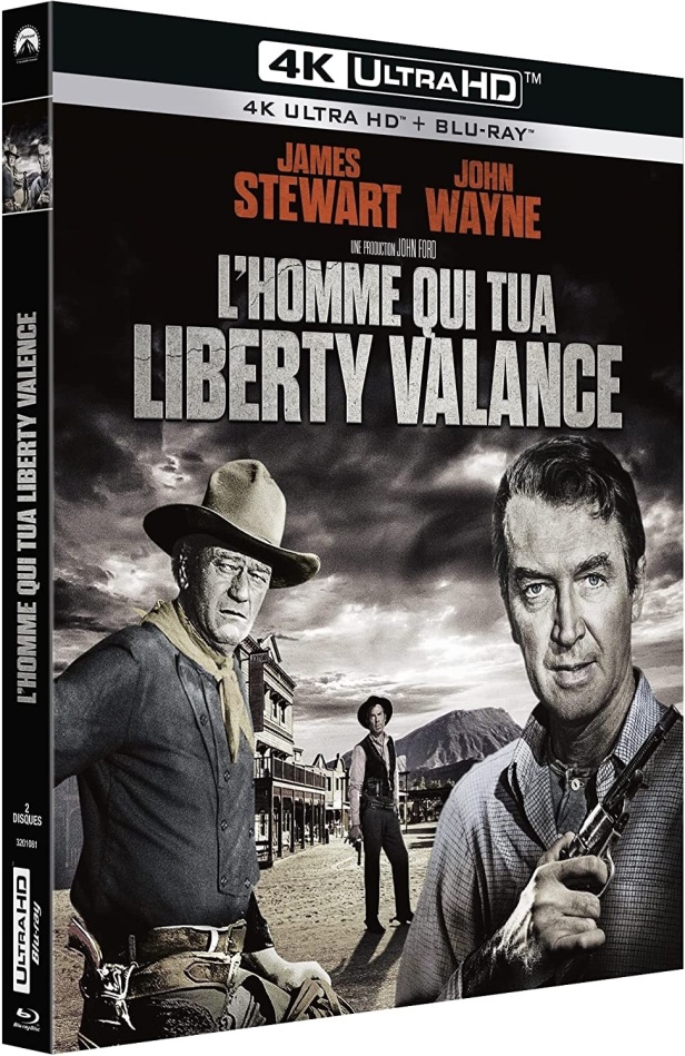 L'homme qui tua Liberty Valance (1962) b/w, Limited Edition, 4K Ultra HD + Blu-ray