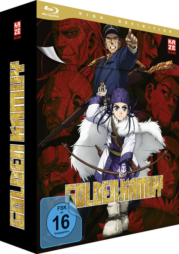 Golden Kamuy - Staffel 1 & 2 Complete edition, 4 Blu-rays