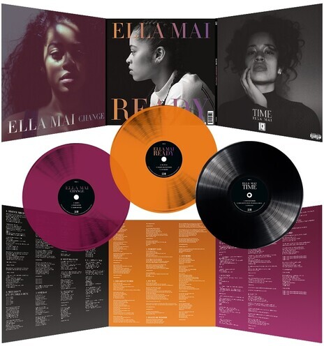 Ella Mai - Time Change Ready 2022 Reissue, Édition Anniversaire, Black/Orange/Clear Vinyl, LP