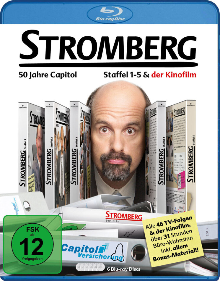 Stromberg - Staffel 1-5 + Film New Edition, 6 Blu-rays
