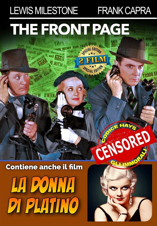 The Front Page + La donna di platino n/b, Edizione Speciale