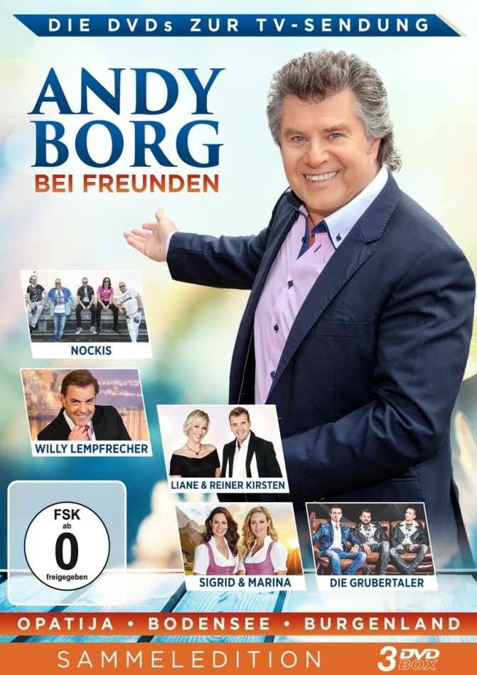 Andy Borg & Various Artists - Andy Borg bei Freunden - Opatija - Bodensee - Burg 3 DVDs