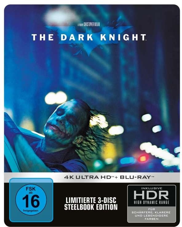 Batman - The Dark Knight (2008) Limited Edition, Steelbook, 4K Ultra HD + 2 Blu-rays