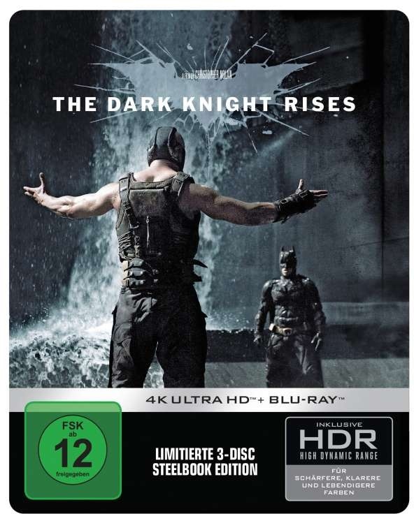Batman - The Dark Knight rises (2012) Limited Edition, Steelbook, 4K Ultra HD + 2 Blu-rays