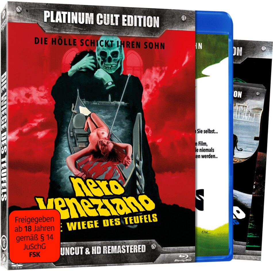 Nero Veneziano - Die Wiege des Teufels (1978) Platinum Cult Edition, Limited Edition, Remastered, Uncut, Blu-ray + 2 DVDs + CD