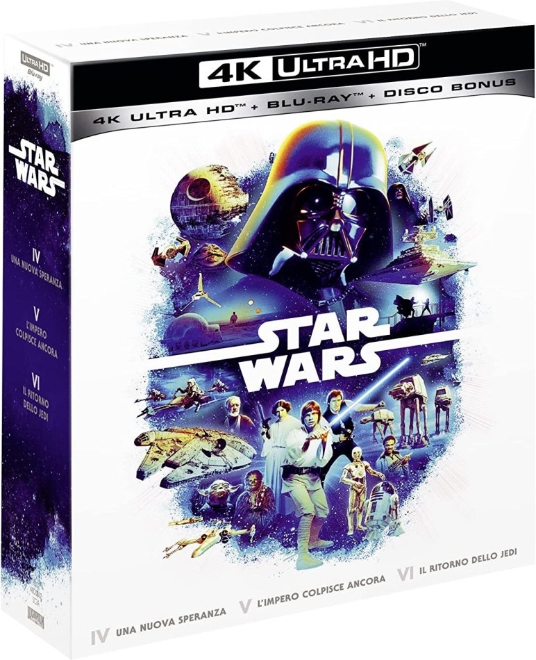 Star Wars Trilogia - Episodio 4-6 3 4K Ultra HDs + 6 Blu-rays