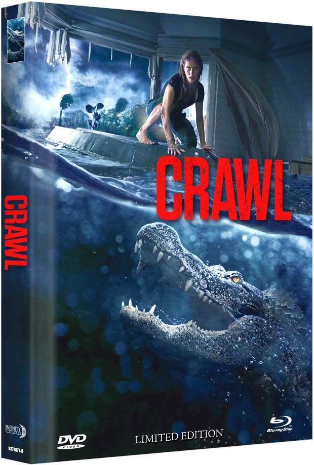Crawl (2019) Cover B, Limited Edition, Mediabook, Uncut, Blu-ray + DVD