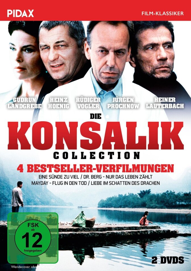 Die Konsalik Collection - 4 Bestseller-Verfilmungen - Eine Sünde zu viel / Dr. Berg - Nur das Leben zählt / Mayday - Flug in den Tod / Liebe mit Schatten des Drachen Pidax Film-Klassiker, 2 DVDs