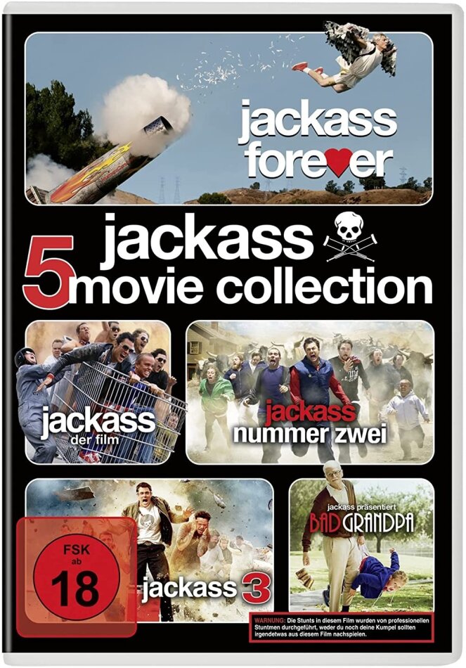 Jackass - 5 Movie Collection 5 DVDs