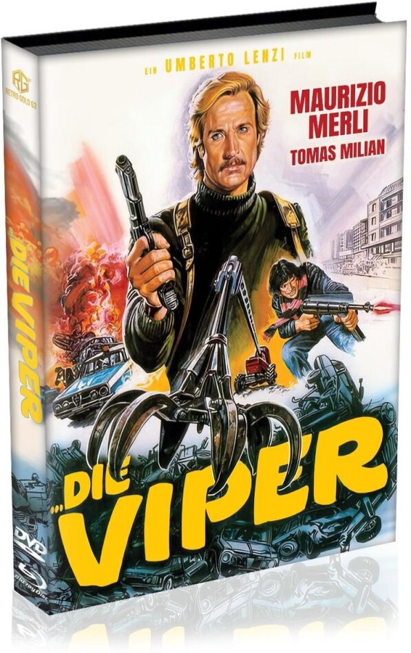 Die Viper (1976) Limited Edition, Mediabook, Uncut, Blu-ray + DVD
