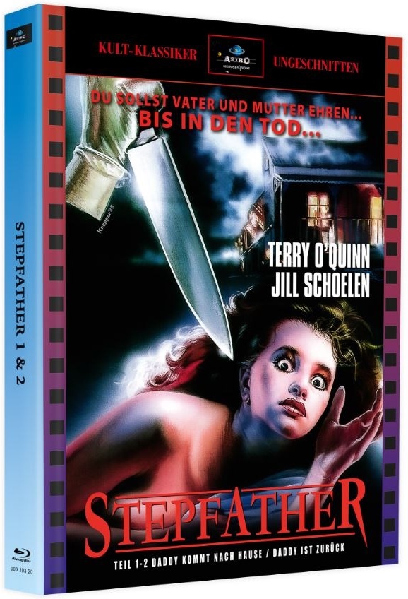Stepfather 1 & 2 - Daddy kommt nach Hause / Daddy ist zurück Cover A, Classico di culto UNCUT, Edizione Limitata, Mediabook, Uncut, Unrated, 3 Blu-ray
