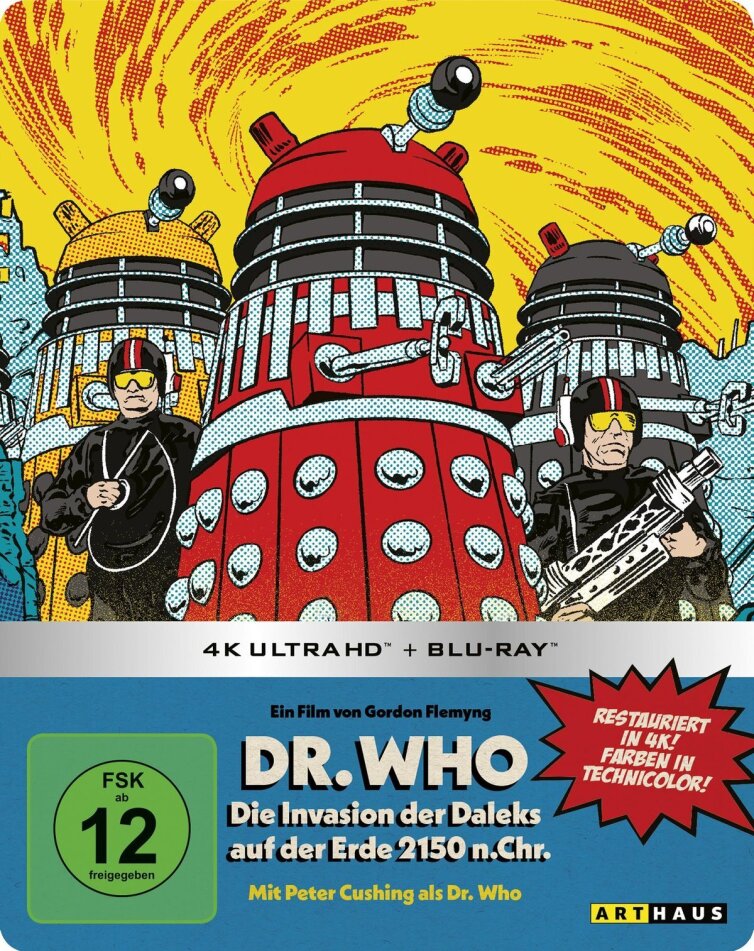 Dr. Who: Die Invasion der Daleks auf der Erde 2150 n. Chr. (1966) Arthaus, Édition Limitée, Steelbook, 4K Ultra HD + Blu-ray