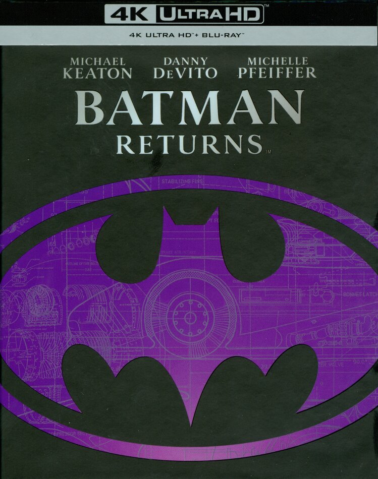 Batman Returns - Batman - Le défi (1992) + Goodies, Édition Collector Limitée, Steelbook, 4K Ultra HD + Blu-ray