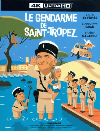 Le gendarme de Saint-Tropez (1964) (Schuber, Digipack, 4K Ultra HD + Blu-ray)