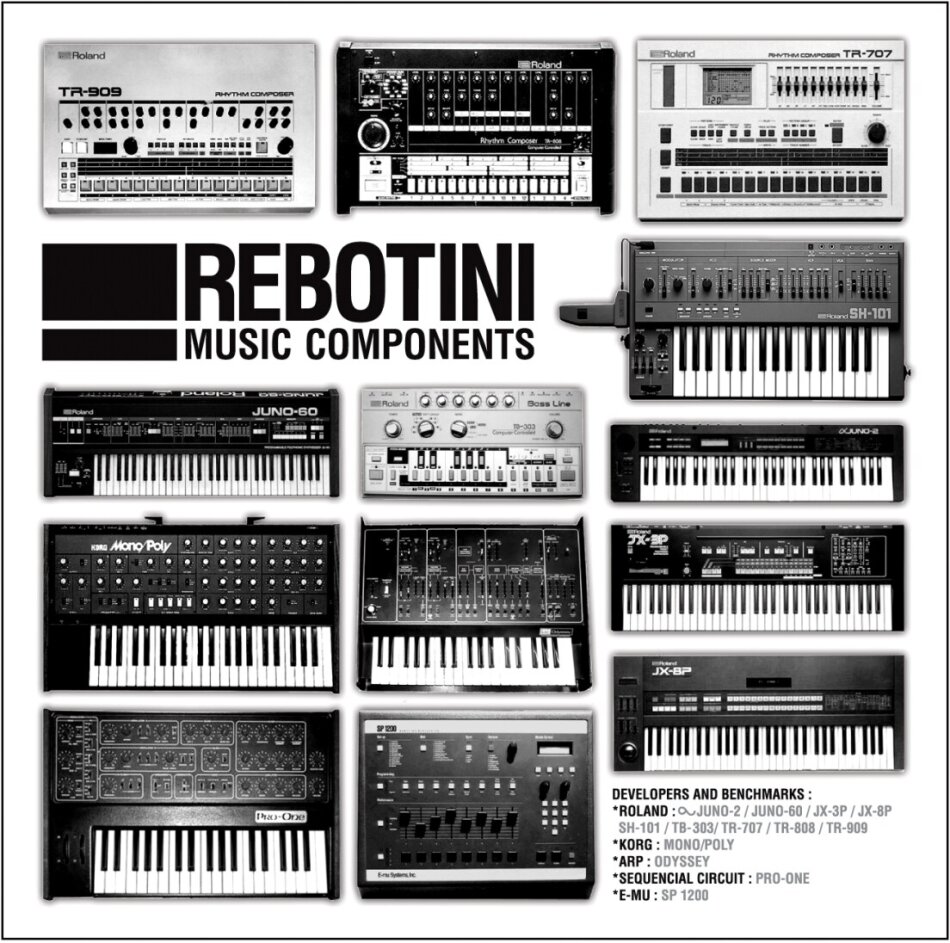 Arnaud Rebotini - Music Components - White & Black 1White & 1 Black Vinyl, 2 LPs