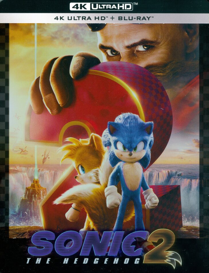 Sonic 2 (2022) Édition Limitée, Steelbook, 4K Ultra HD + Blu-ray