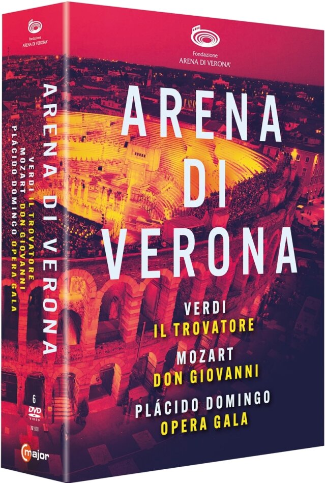 Verdi, Mozart & Plácido Domingo - Arena di Verona - Il Trovatore / Don Giovanni / Opera Gala 6 DVDs