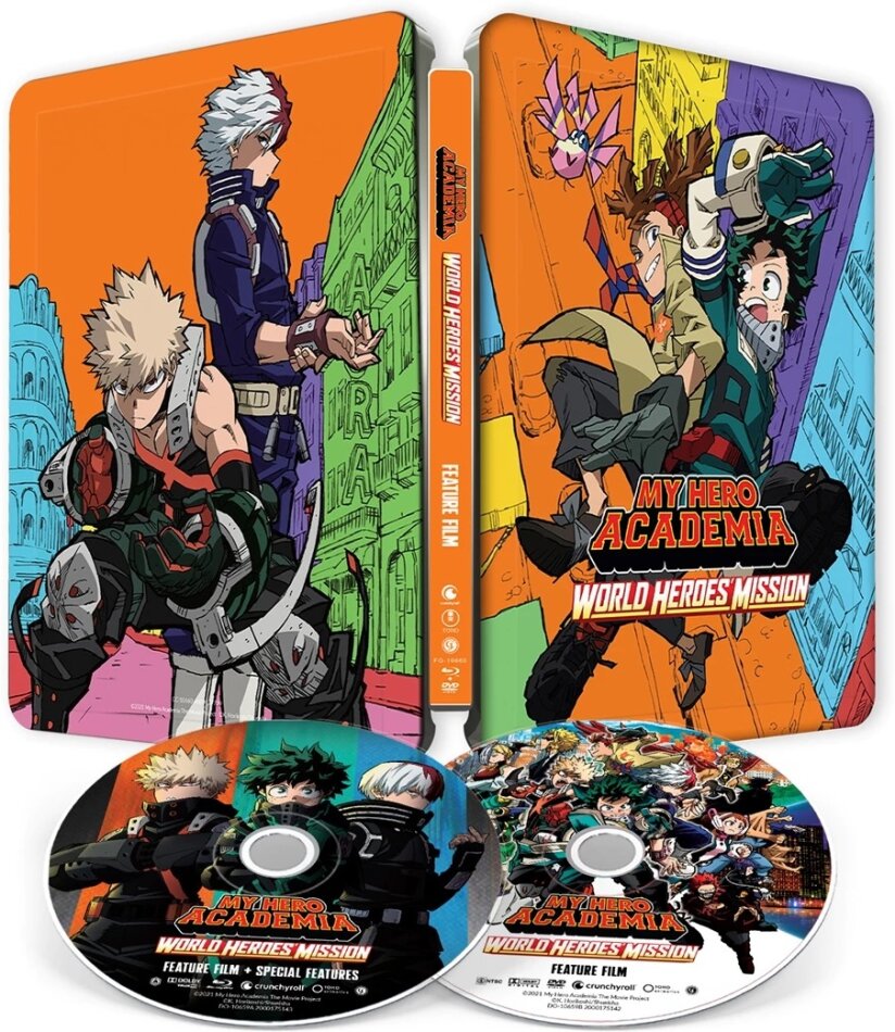 My Hero Academia - The Movie: World Heroes' Mission (2021) Limited Edition, Steelbook, 2 Blu-rays