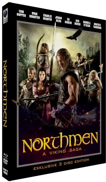 Northmen - A Viking Saga (2014) Cover B, Limited Edition, Mediabook, 2 Blu-rays + DVD