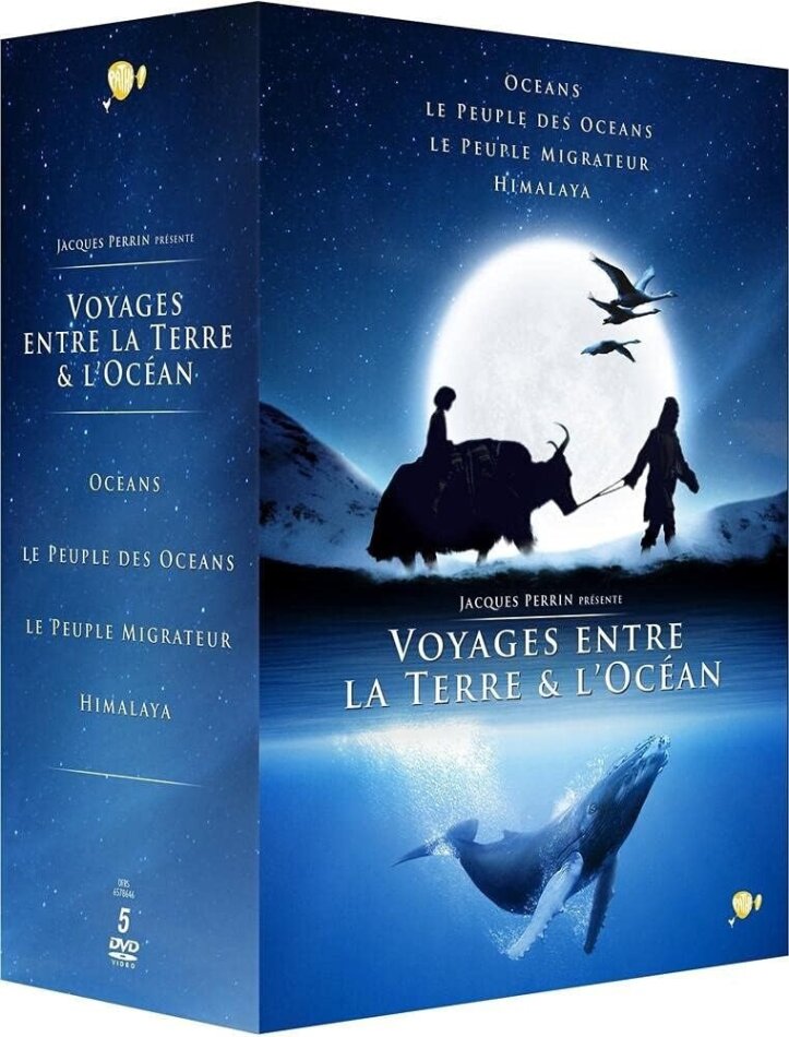 Jacques Perrin présente Voyages entre la terre & l'océan - Océans / Le peuple des océans / Le peuple migrateur / Himalaya 5 DVDs