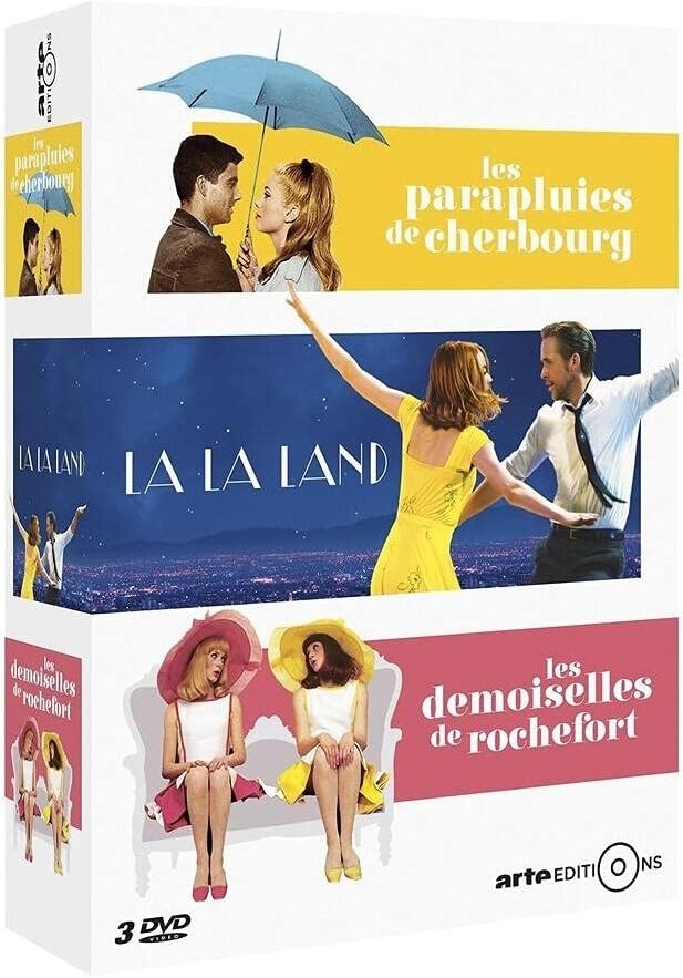 Les parapluies de Cherbourg / La La Land / Les demoiselles de Rochefort 3 DVDs