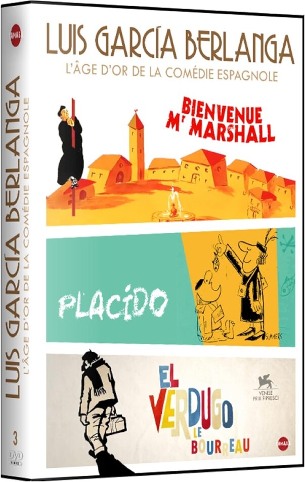 Luis García Berlanga - L'âge d'or de la comédie espagnole - Bienvenue Mr. Marshall / Placido / El Verdugo - Le bourreau 3 DVDs