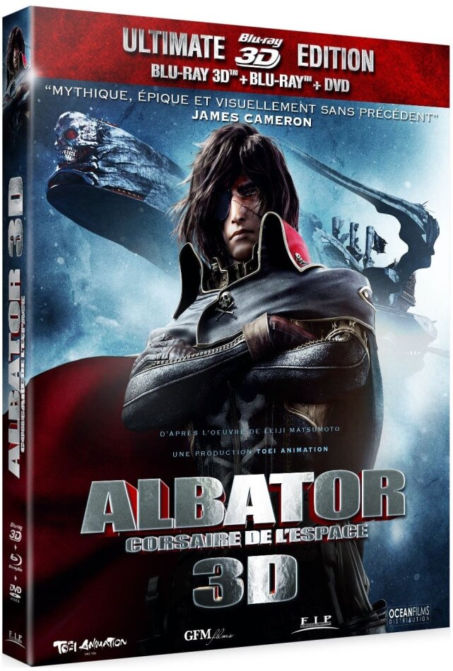 Albator - Corsaire de l'espace (2013) Blu-ray 3D + Blu-ray + DVD