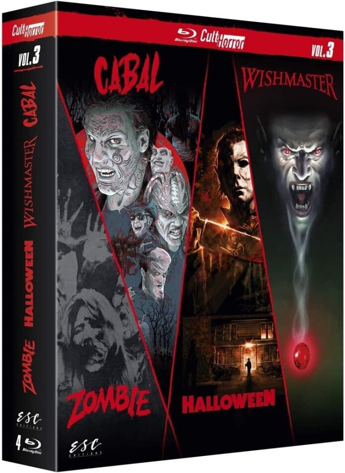 Cult Horror - Zombie / Halloween / Wishmaster / Cabal 4 Blu-ray