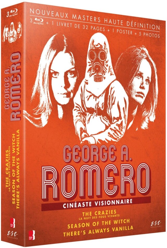 George A. Romero - The Crazies / Season of the Witch / There's Always Vanilla 3 Blu-ray