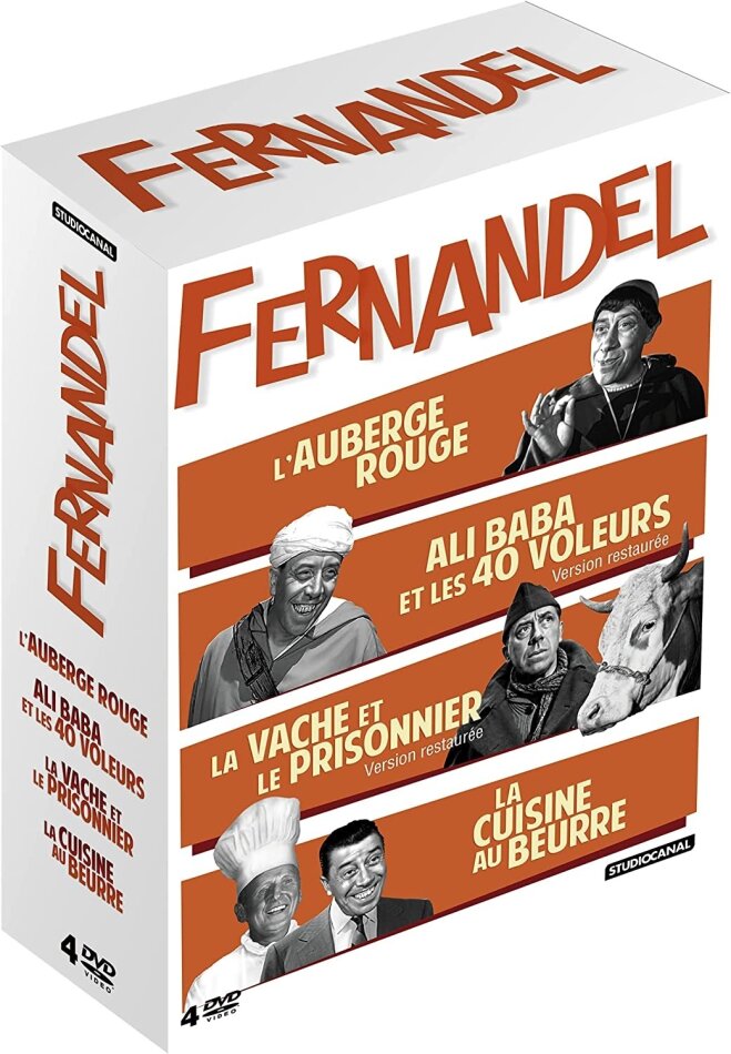 Fernandel - L'auberge rouge / Ali Baba et les 40 voleurs / La vache et le prisonnier / La cuisine au beurre 4 DVD