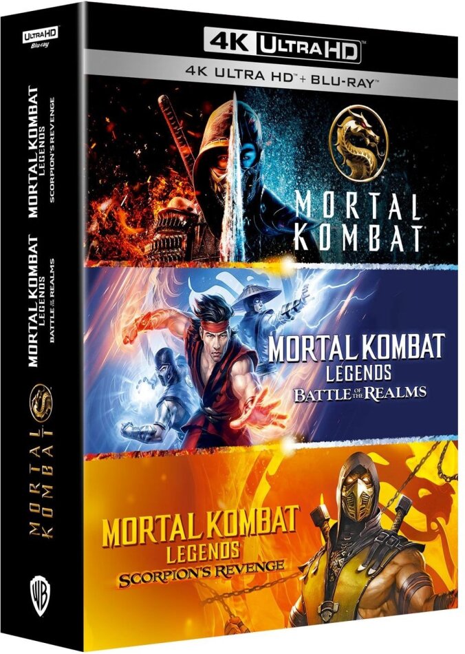 Mortal Kombat (2021) / Mortal Kombat Legends - Scorpion's Revenge & Battle of the Realms 3 4K Ultra HDs + 3 Blu-rays
