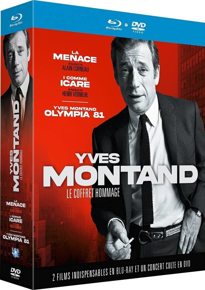 Yves Montand - La Menace / I comme Icare / Yves Montand - Olympia 81 2 Blu-rays + DVD