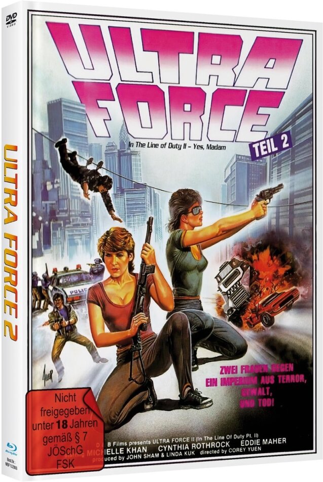 Ultra Force 2 - In the Line of Duty II (1985) Cover C, Limited Edition, Mediabook, Blu-ray + DVD
