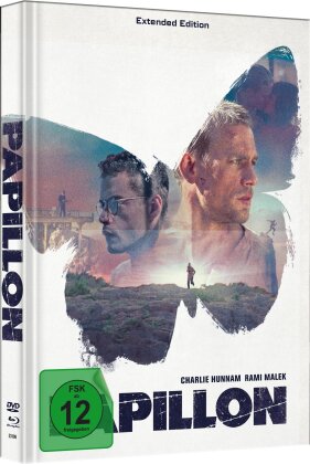 Papillon (2017) (Cover D, Extended Edition, Edizione Limitata, Mediabook, Blu-ray + DVD)