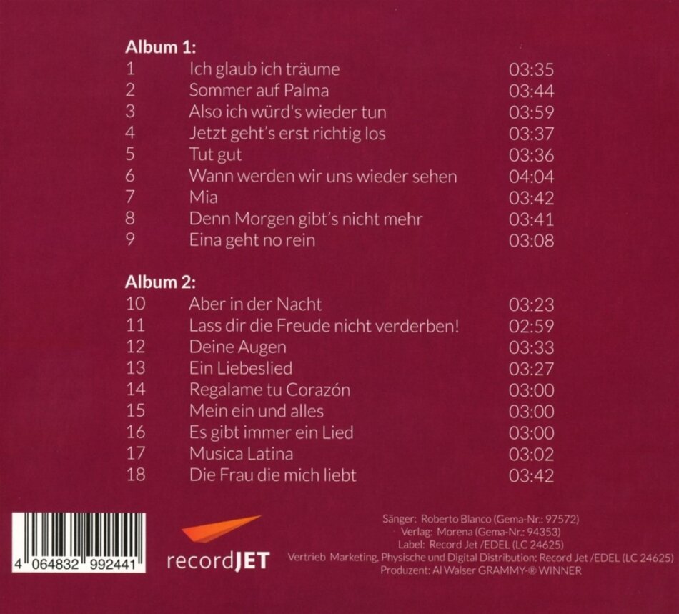 Roberto Blanco - Jetzt erst Recht! 2 CDs
