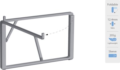 Rain Design mBar Pro + Plus Foldable Laptop Stand - Space Gray