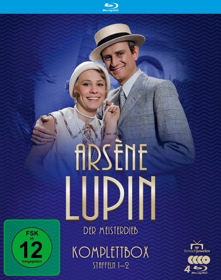 Arsène Lupin - Der Meisterdieb - Komplettbox - Staffel 1+2 Fernsehjuwelen, 4 Blu-rays