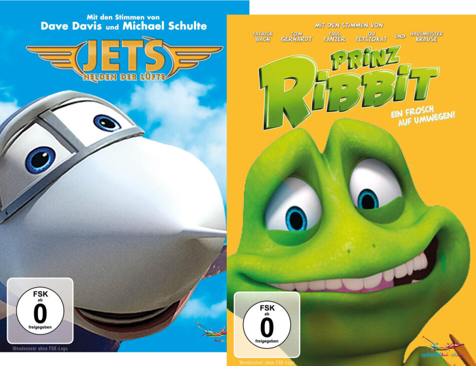 Jets - Helden der Lüfte / Prinz Ribbit - Ein Frosch auf Umwegen! 2 DVDs