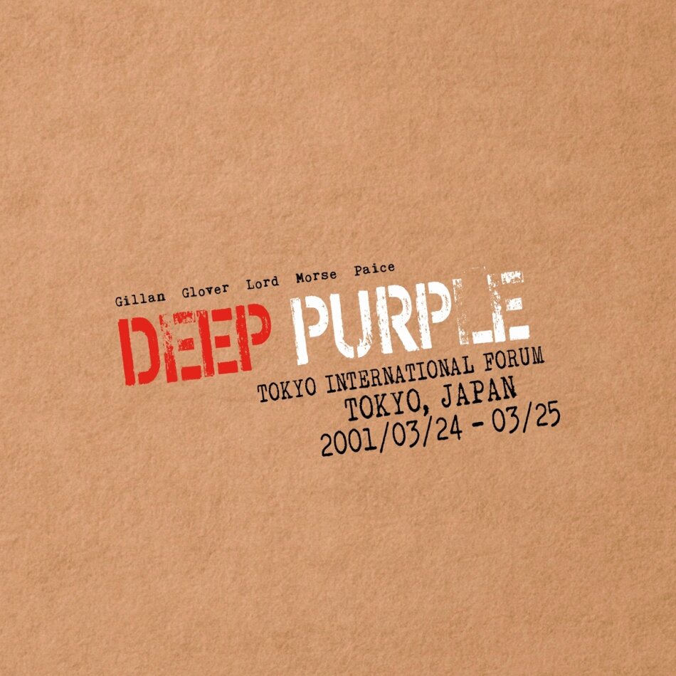 Deep Purple - Live In Tokyo 2001 Digipack, Earmusic, 2 CDs