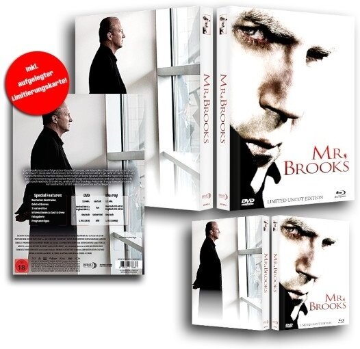 Mr. Brooks - Der Mörder in dir (2007) Cover C, Limited Edition, Mediabook, Blu-ray + DVD