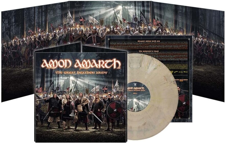 Amon Amarth - The Great Heathen Army Gatefold, Limited Edition, Fur Off White Marble Vinyl, LP + Digital Copy