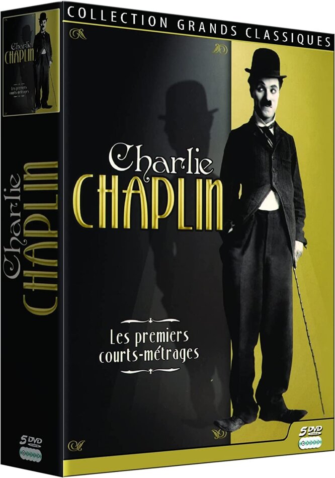 Charlie Chaplin - les premiers courts-métrages b/w, 5 DVDs