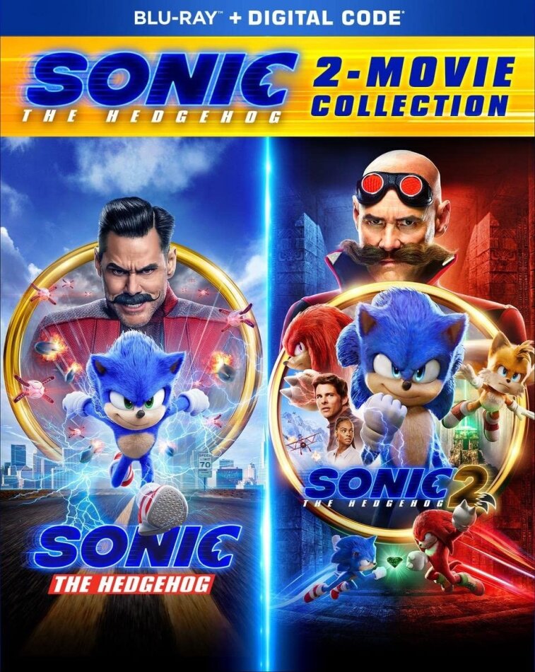 Sonic The Hedgehog 1+2 - 2-Movie Collection 2 Blu-rays