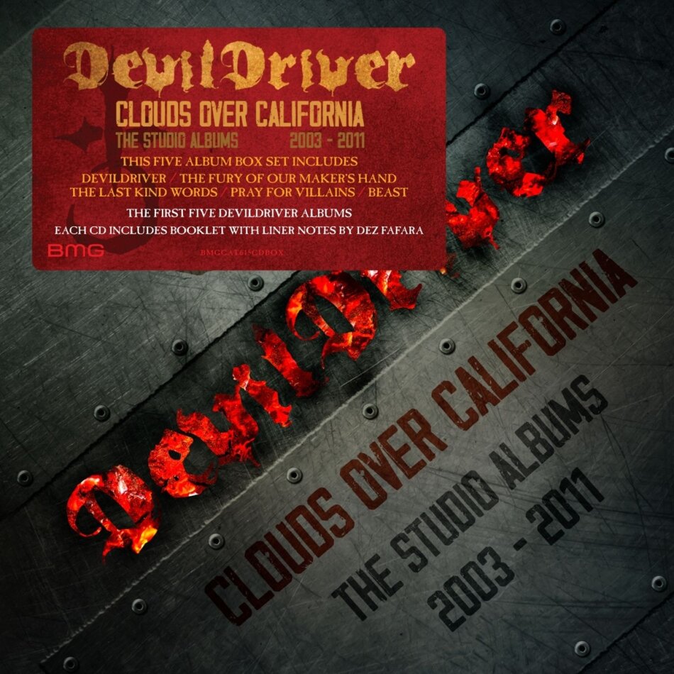 Devildriver - Clouds Over California: The Studio Albums 2003-2011 Boxset, 5 CDs