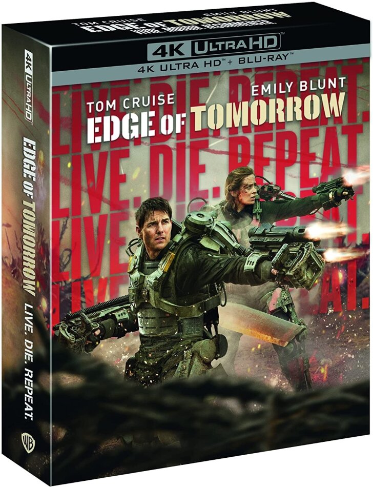 Edge of Tomorrow - Live. Die. Repeat. (2014) + Goodies, Limited Collector's Edition, Steelbook, 4K Ultra HD + Blu-ray